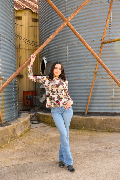 Yeehaw Mesh Top