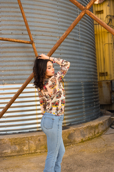 Yeehaw Mesh Top