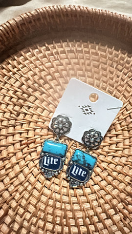 Miller w/ turquoise earrings