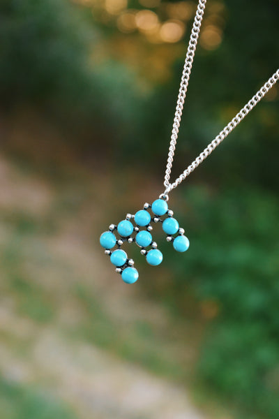 Turquoise Beaded Initials