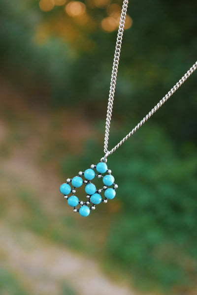 Turquoise Beaded Initials