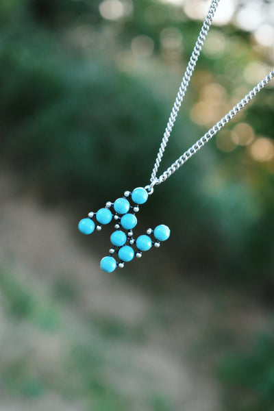 Turquoise Beaded Initials